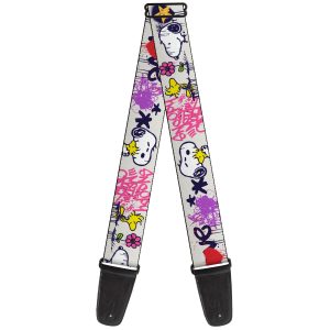 Peanuts Snoopy and Woodstock Guitar Strap