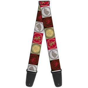Game of Thrones 4-House Sigil Symbol Guitar Strap
