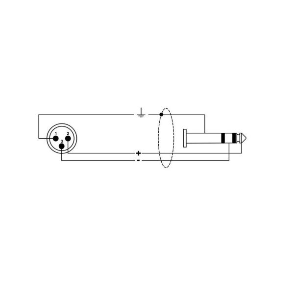 Just XLR Male - Stereo Jack 6.3mm Audio Cable-2m - Image 5