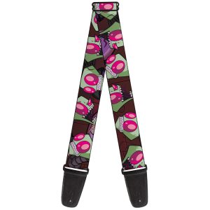 Invader Zim Close-Up Poses Reds Guitar Strap