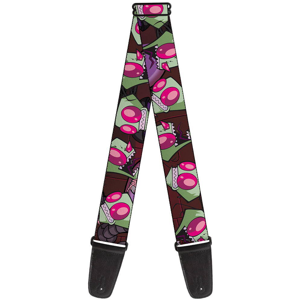 Invader Zim Close-Up Poses Reds Guitar Strap