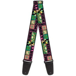 Rick and Morty Text Blocks Guitar Strap
