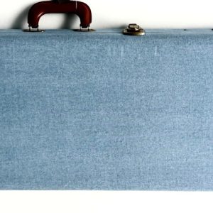 Deluxe Hard-Shell Wood Case Electric Guitars-Denim Blue
