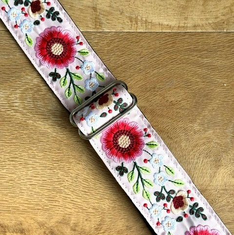 2" Jacquard Guitar Strap - Floral Garden